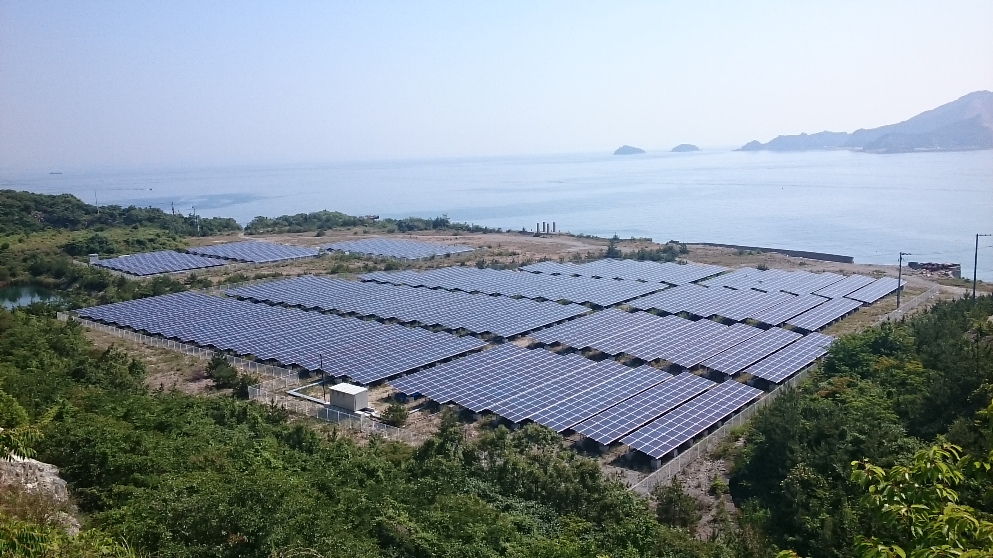 姫路　離島　2MW　太陽光発電所画像